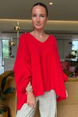 Made in Italy Santos Artist Smock Salsa